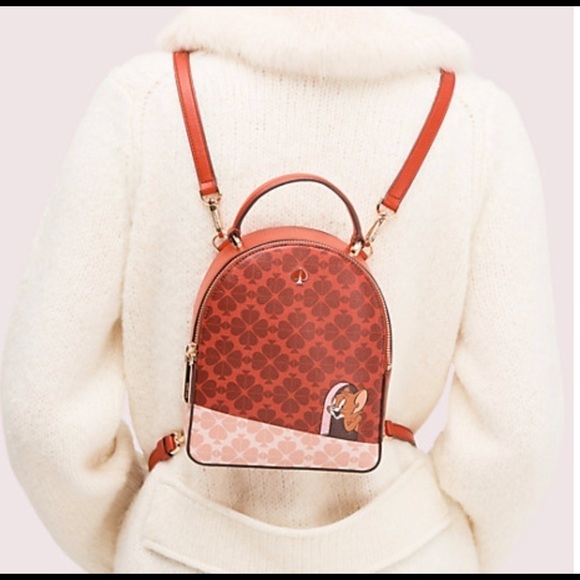 Kate Spade ♠️ Tom & Jerry Convertible Mini Backpack - Picture 4 of 8